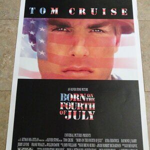 Born on the Fourth of July - Movie Poster with Tom Cruise - Vintage Poster